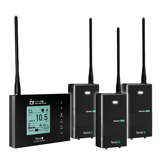 Univerzálna monitorovacia súprava plota - brána WiFi - 3 × monitor MX10 - monitorovanie v aplikácii
