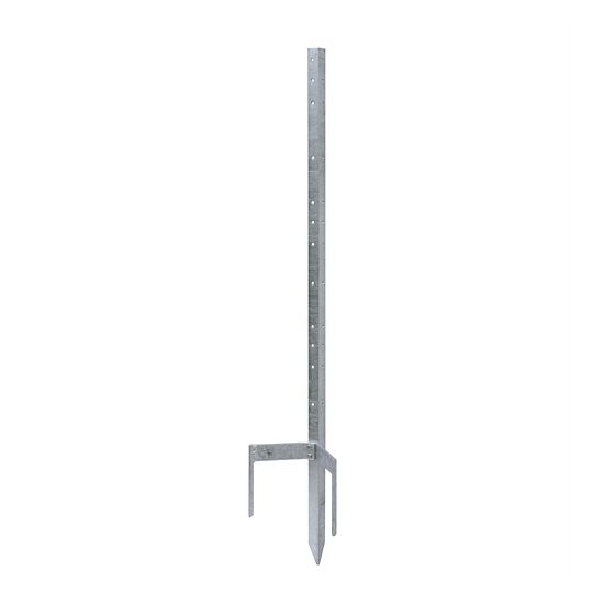 Univerzálny kovový stĺpik pre elektrický ohradník, pozinkovaný, dĺžka 120 cm
