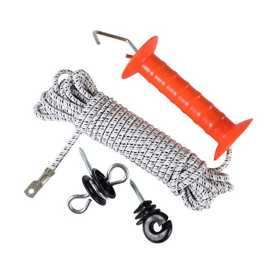 Vchodová brána s gumou pre elektrické ohrady - 10 m