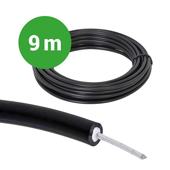 Vysokonapäťový hliníkový kábel s priemerom 1,6 mm pre elektrické ohrady – 9 m