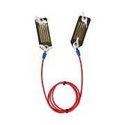 Červený spojovací kábel páska–páska pre elektrické ohrady