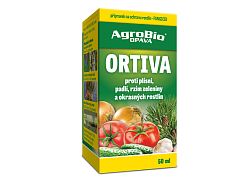 Fungicídny prípravok na ochranu rastlín proti múčnatke, hrdzi a hubám Ortiva 50 ml