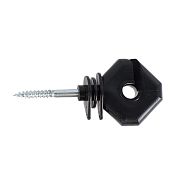 Hranatý izolátor pre elektrické ohrady, pre lanká, laná a drôty – 25 ks