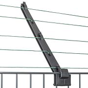 Izolátor elektrického ohradníku na plot s ochranou proti přelézání škůdců, délka ramena 40 cm