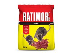 Jed na myši a potkany Ratimor – granuly 150 g sáček
