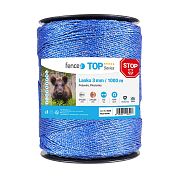 Kábel pre elektrický ohradník, priemer 3 mm, modrý, dĺžka 1000 m, 0,17 Ω/m