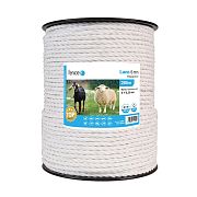 Lano pre elektrický ohradník, priemer 6 mm, biele, dĺžka 200 m