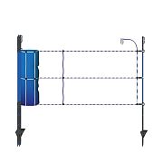 Modrá elektrická sieť proti diviakom, výška 63 cm, dĺžka 50 m