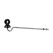 Okrúhly izolačný zvon so zakrivenou podperou, dĺžka 22 cm, závit M6 - 10 ks