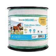 Páska pro elektrický ohradník, šířka 40 mm, zeleno-bílá, délka 200 m