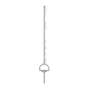 Plastový stĺpik pre elektrický ohradník, dĺžka 115 cm, 10 očiek, biely