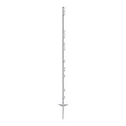 Plastový stĺpik pre elektrický ohradník, dĺžka 156 cm, 11 očiek, biely