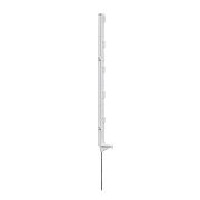 Plastový stĺpik pre elektrický ohradník, dĺžka 70 cm, 5 očiek, biely