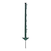 Plastový stĺpik pre elektrický ohradník, dĺžka 74 cm, 7 očiek, zelený
