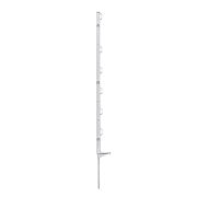 Plastový stĺpik pre elektrický ohradník, dĺžka 86 cm, 6 očiek, biely