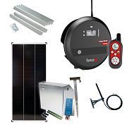 Premium sada solárního ohradníku - Kompletní bezpečnostní schránka + 8 J RF chytrý zdroj, panel 200 W