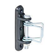 Rohový izolátor s kovovou skrutkou a úchytmi – 4 ks