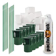 Sada pachový ohrada na ochranu vinohradu – adaptér s nosičom pachového ohrady 80 ks + sklolaminátový stĺpik 80 ks