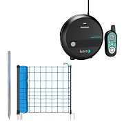Sada pre elektrický ohradník so 120 cm modrou sieťou proti vlkom + zdroj DUO RF s 5 J ovládačom