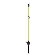 Sklolaminátová tyč na elektrický ohradník 110 cm, pätka a špička, 3 izolátory
