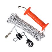 Vstupná brána s gumou pre elektrický plot - 10 m